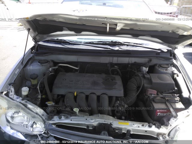 1NXBR32E44Z318383 - 2004 TOYOTA COROLLA CE/LE/S GRAY photo 10