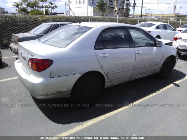 1NXBR32E44Z318383 - 2004 TOYOTA COROLLA CE/LE/S GRAY photo 4