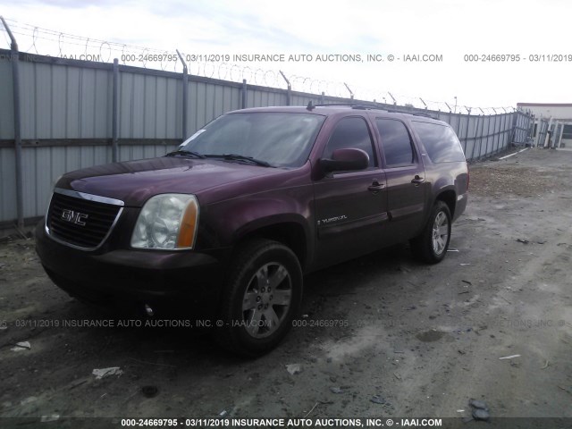 1GKFC16097J170476 - 2007 GMC YUKON XL C1500 BURGUNDY photo 2