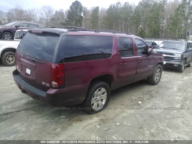 1GKFC16097J170476 - 2007 GMC YUKON XL C1500 BURGUNDY photo 4