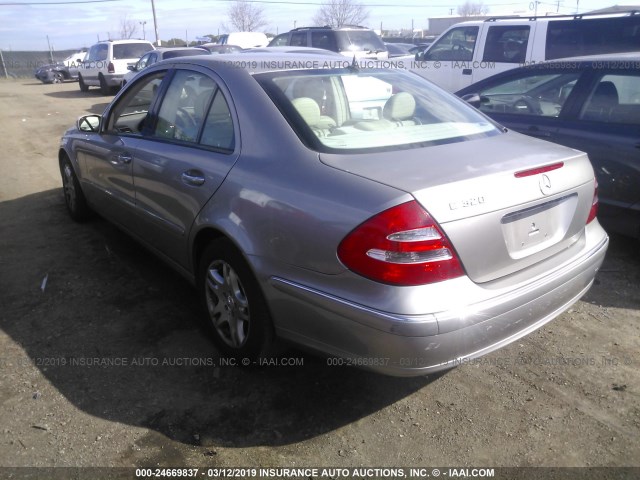 WDBUF65J43A301498 - 2003 MERCEDES-BENZ E 320 SILVER photo 3