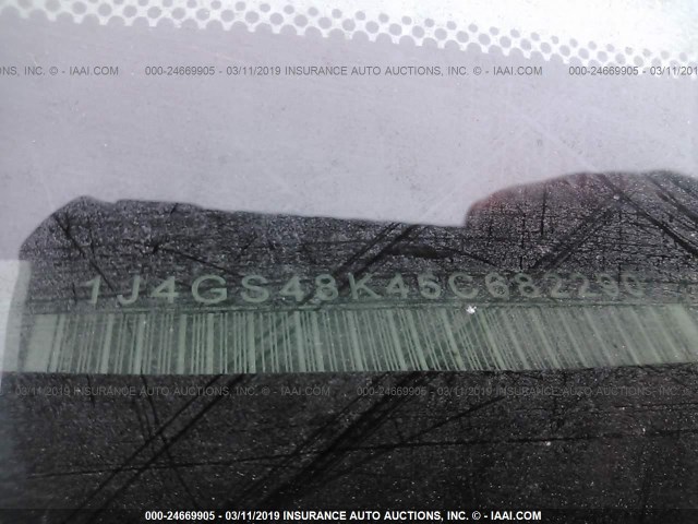 1J4GS48K45C682290 - 2005 JEEP GRAND CHEROKEE LAREDO/COLUMBIA/FREEDOM 银色 照片 9