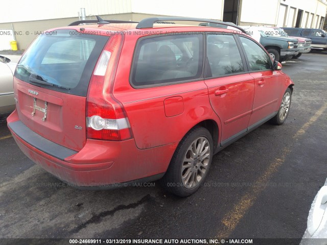 YV1MW382052064665 - 2005 VOLVO V50 2.4I RED photo 4