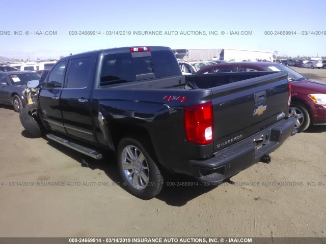 3GCUKTEJ0JG280501 - 2018 CHEVROLET SILVERADO K1500 HIGH COUNTRY GRAY photo 3