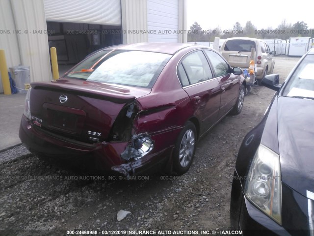 1N4AL11D26C207666 - 2006 NISSAN ALTIMA S/SL MAROON photo 4