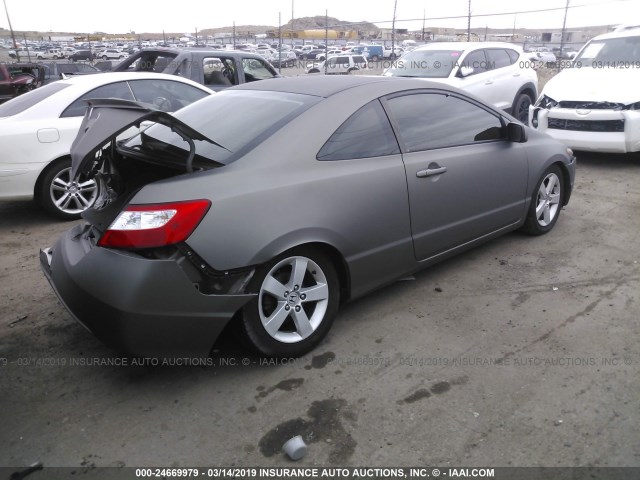 2HGFG12896H578831 - 2006 HONDA CIVIC EX GRAY photo 4