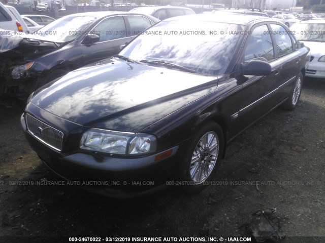 YV1TS90DXY1133461 - 2000 VOLVO S80 T6 TURBO BLACK photo 2