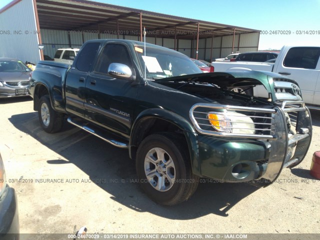 5TBRT34123S397112 - 2003 TOYOTA TUNDRA ACCESS CAB SR5 GREEN photo 1