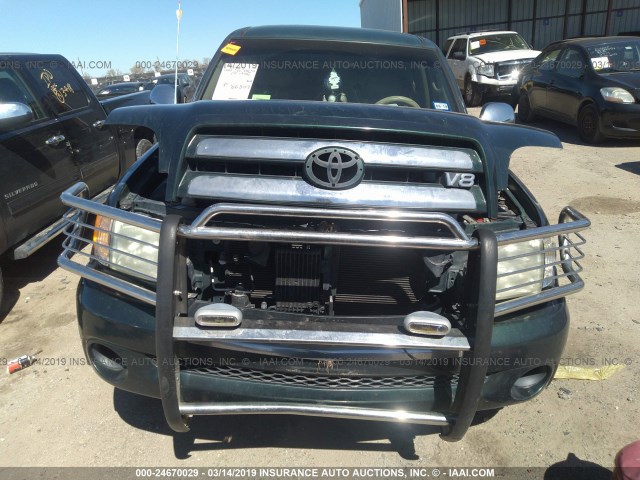 5TBRT34123S397112 - 2003 TOYOTA TUNDRA ACCESS CAB SR5 GREEN photo 6