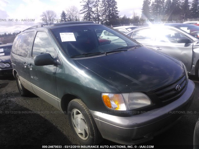 4T3ZF13C51U352425 - 2001 TOYOTA SIENNA LE/XLE GREEN photo 1