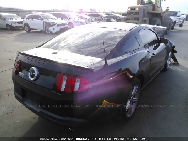 1ZVBP8CHXA5155788 - 2010 FORD MUSTANG GT BLACK photo 4