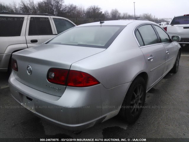 1G4HD57257U108821 - 2007 BUICK LUCERNE CXL SILVER photo 4