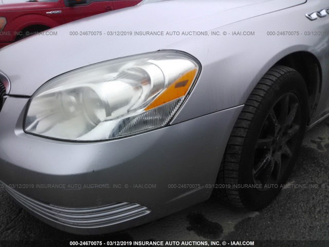 1G4HD57257U108821 - 2007 BUICK LUCERNE CXL SILVER photo 6