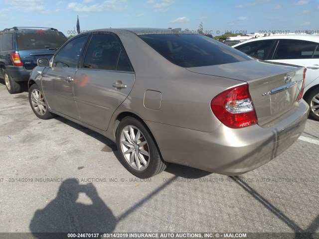 4T1BE32K34U363624 - 2004 TOYOTA CAMRY LE/XLE/SE TAN photo 3