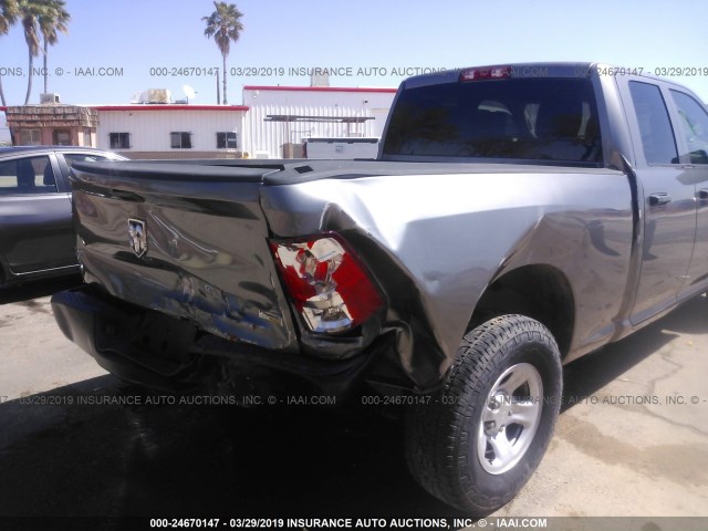 1C6RD6FP0CS253838 - 2012 DODGE RAM 1500 ST GRAY photo 6