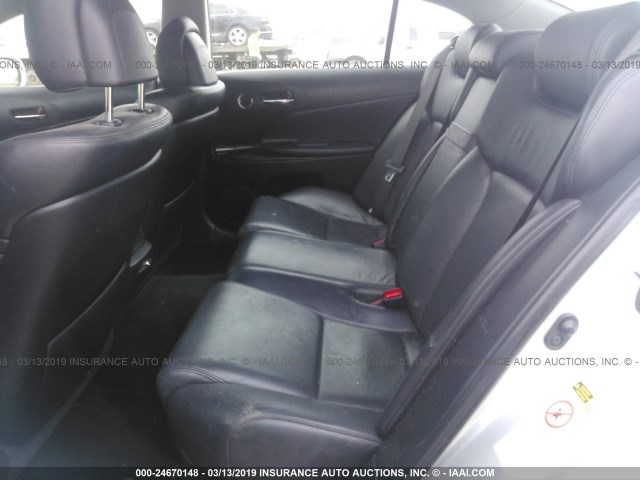 JTHBE96S870019248 - 2007 LEXUS GS 350 SILVER photo 8