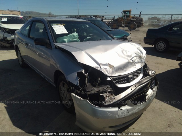 1HGEM22125L008250 - 2005 HONDA CIVIC DX VP SILVER photo 1