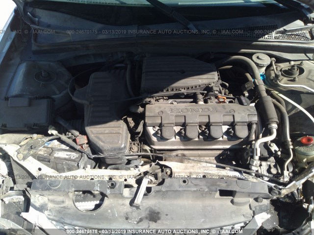 1HGEM22125L008250 - 2005 HONDA CIVIC DX VP SILVER photo 10