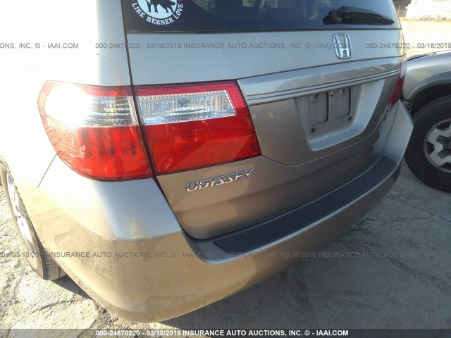 5FNRL387X6B017349 - 2006 HONDA ODYSSEY EXL GOLD photo 6