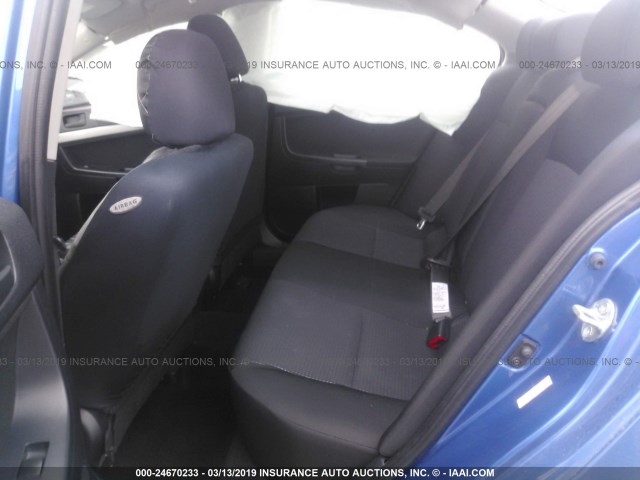 JA3AU26UX9U038287 - 2009 MITSUBISHI LANCER ES/ES SPORT BLUE photo 8