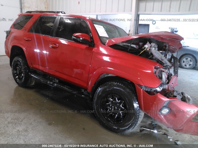 JTEBU5JR9F5246379 - 2015 TOYOTA 4RUNNER SR5/LIMITED/TRAIL/TRD PRO RED photo 1