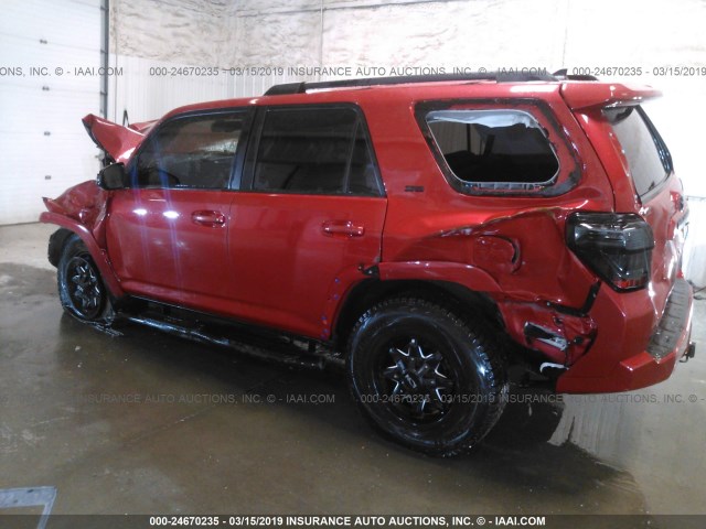 JTEBU5JR9F5246379 - 2015 TOYOTA 4RUNNER SR5/LIMITED/TRAIL/TRD PRO RED photo 3