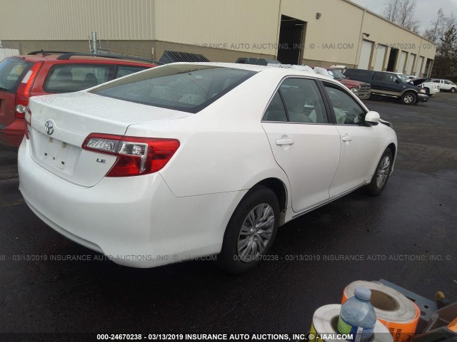 4T4BF1FK9ER403465 - 2014 TOYOTA CAMRY L/SE/LE/XLE 白色 照片 4