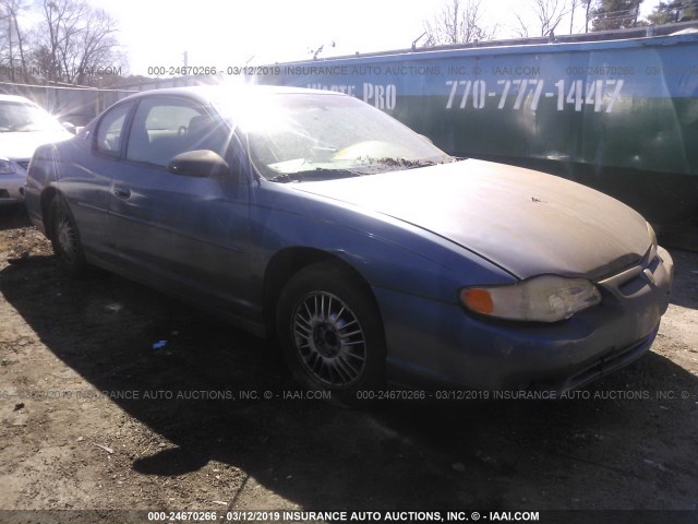 2G1WW12E4Y9323761 - 2000 CHEVROLET MONTE CARLO LS ლურჯი ფოტო 1