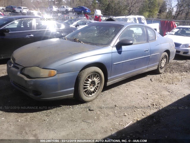 2G1WW12E4Y9323761 - 2000 CHEVROLET MONTE CARLO LS ლურჯი ფოტო 2