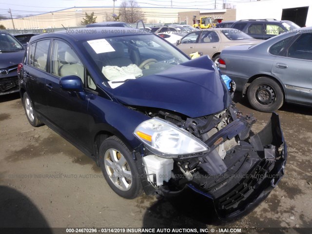 3N1BC13E48L407351 - 2008 NISSAN VERSA S/SL BLUE photo 1