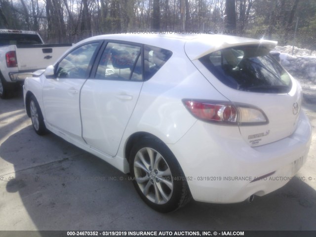 JM1BL1H65A1325320 - 2010 MAZDA 3 S WHITE photo 3