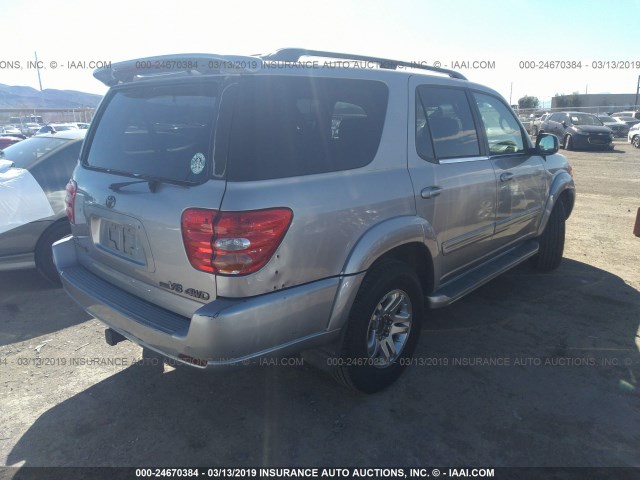 5TDBT48A13S149331 - 2003 TOYOTA SEQUOIA LIMITED SILVER photo 4