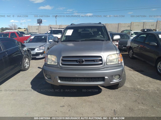 5TDBT48A13S149331 - 2003 TOYOTA SEQUOIA LIMITED SILVER photo 6