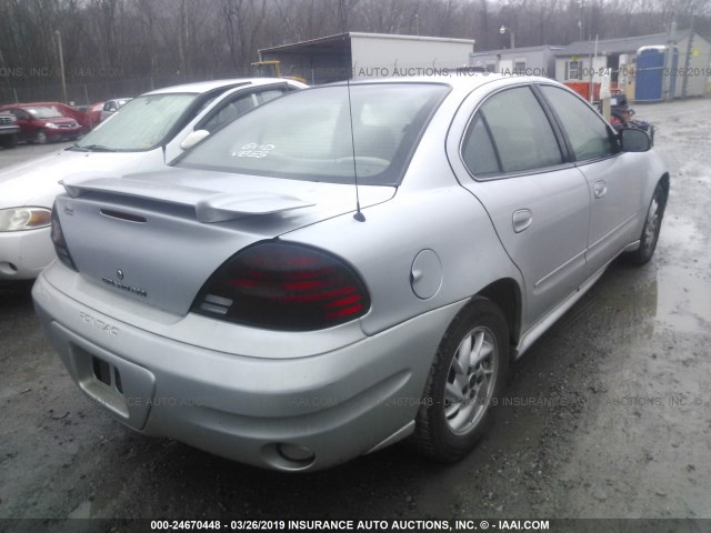 1G2NF52E23M718046 - 2003 PONTIAC GRAND AM SE1 SILVER photo 4