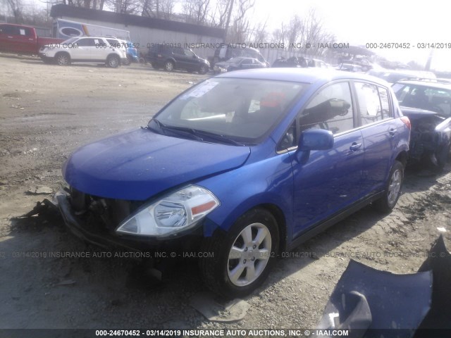 3N1BC1CP1CK206572 - 2012 NISSAN VERSA S/SL BLUE photo 2