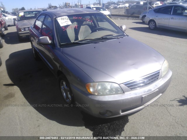 KNAFB121135250710 - 2003 KIA SPECTRA LS TAN photo 1