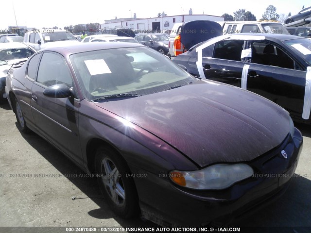 2G1WX12K449290015 - 2004 CHEVROLET MONTE CARLO SS 紫色 照片 1