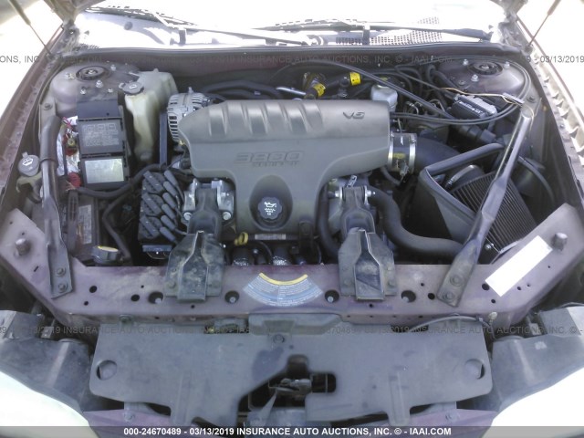 2G1WX12K449290015 - 2004 CHEVROLET MONTE CARLO SS 紫色 照片 10