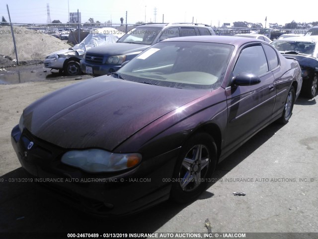 2G1WX12K449290015 - 2004 CHEVROLET MONTE CARLO SS 紫色 照片 2