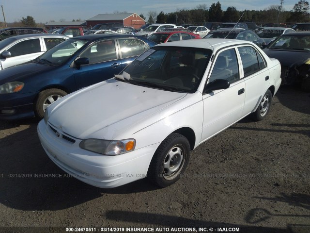 2T1BR12E6YC337500 - 2000 TOYOTA COROLLA VE/CE/LE WHITE photo 2