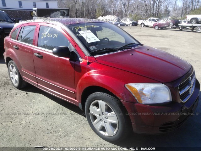 1B3HB48B27D543896 - 2007 DODGE CALIBER SXT RED photo 1