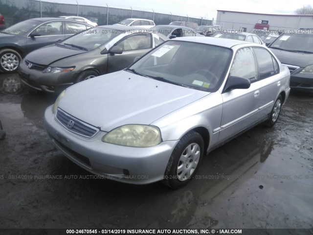 2HGEJ6613YH503648 - 2000 HONDA CIVIC SE SILVER photo 2