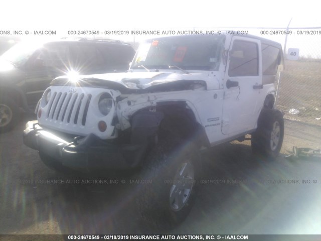 1C4AJWAG1CL163923 - 2012 JEEP WRANGLER SPORT 白色 照片 2
