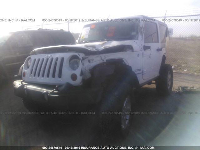 1C4AJWAG1CL163923 - 2012 JEEP WRANGLER SPORT 白色 照片 6