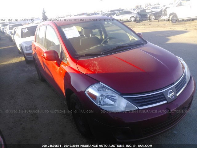 3N1BC13EX9L363518 - 2009 NISSAN VERSA S/SL RED photo 1