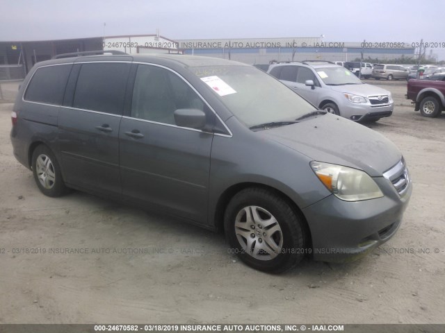 5FNRL38667B461997 - 2007 HONDA ODYSSEY EXL GRAY photo 1