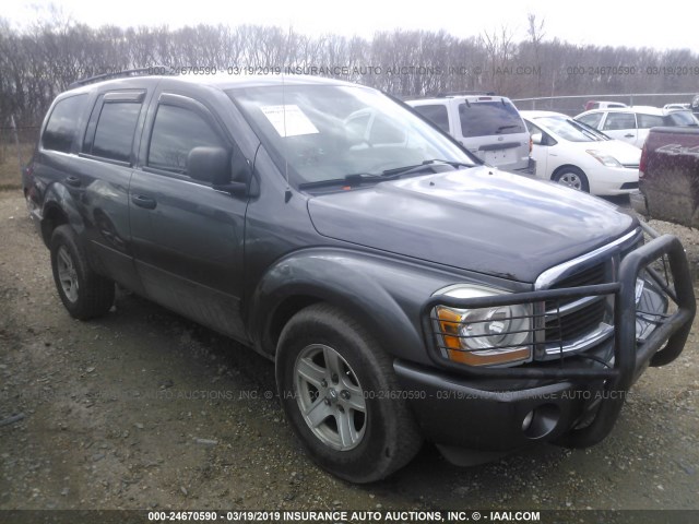 1D4HB48N94F168651 - 2004 DODGE DURANGO SLT GRAY photo 1