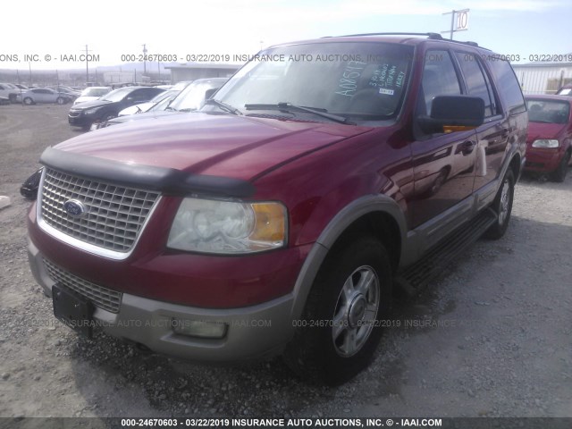 1FMPU18LX3LA08547 - 2003 FORD EXPEDITION EDDIE BAUER RED photo 2