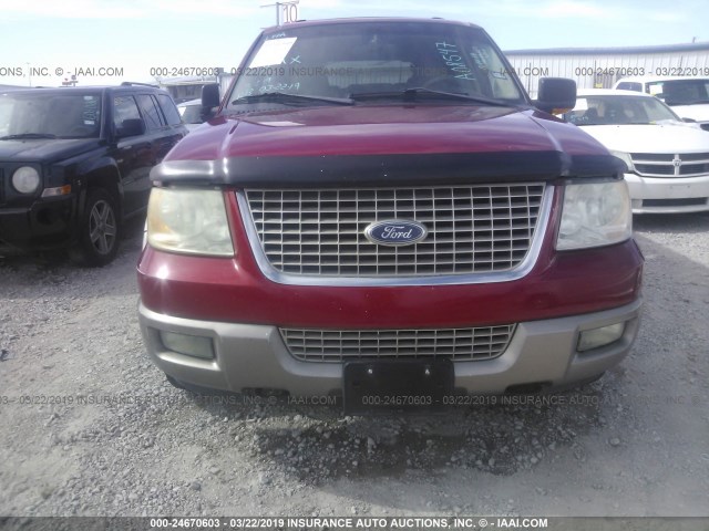 1FMPU18LX3LA08547 - 2003 FORD EXPEDITION EDDIE BAUER RED photo 6