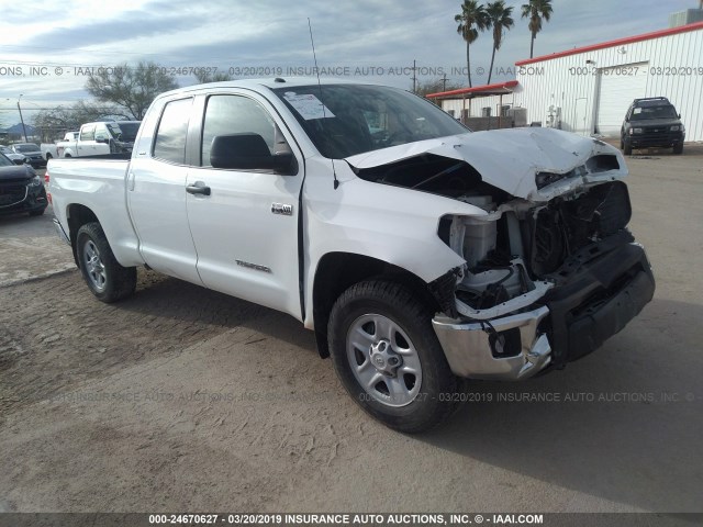 5TFUW5F14GX560733 - 2016 TOYOTA TUNDRA DOUBLE CAB SR/SR5 WHITE photo 1